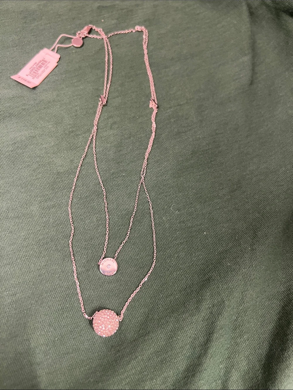 Michael Kors Silver Double-Layer Necklace